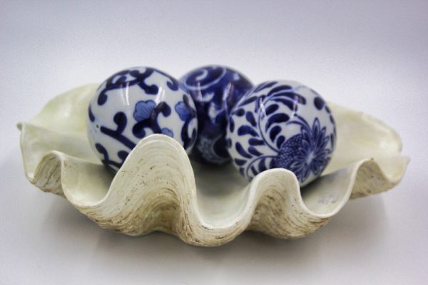 Hamptons  Style Porcelain Balls Set of Three - Image 2