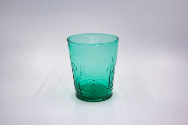 Tumbler Glass Palm Aqua Set of  Four - Image 2