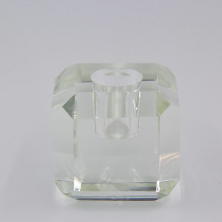 Candle Stick Holder Glass Clear Small