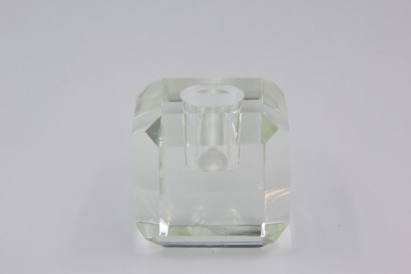 Candle Stick Holder Glass Clear Small