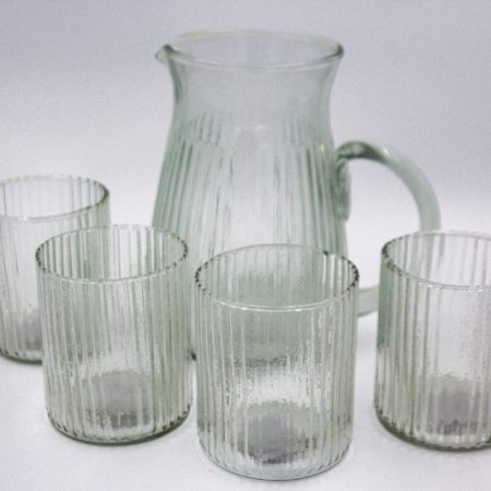 Luxe Glass Jug and Four Glasses Set