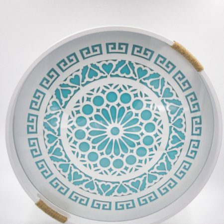 Wooden Round Tray Sky Large