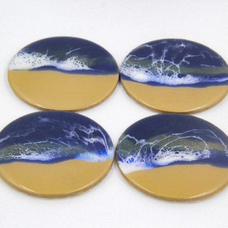 Resin Art Beach Themed Coasters