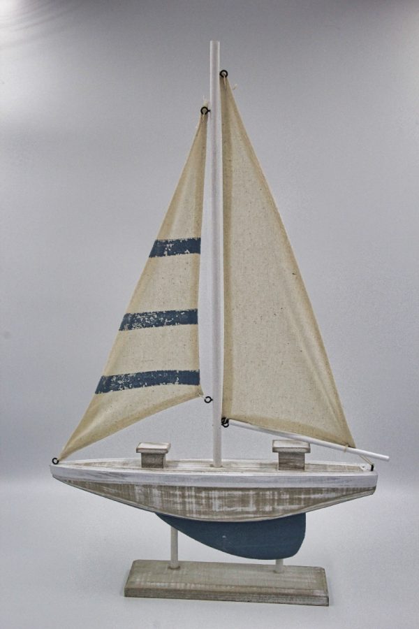 Sailing Boat Blue Stripe Large