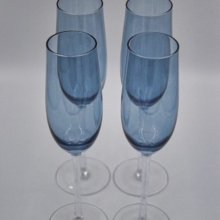 Champagne Flute Blush Blue