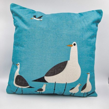 Standing Tall Seagull Cushion