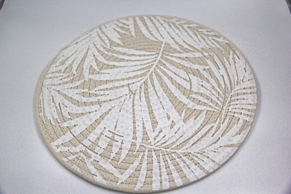 Round Palm Leaf Place Mat - Image 2