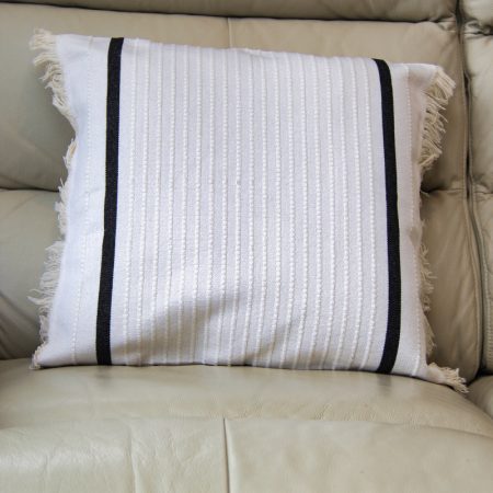 Coastal Stripe Tassel Cushion Cover Medium