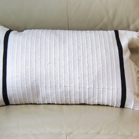 Coastal Stripe Tassel Cushion Cover Small